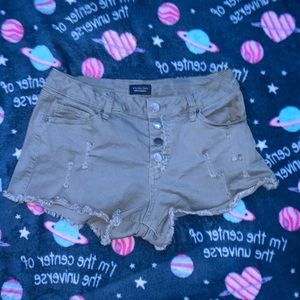 Army green shorts